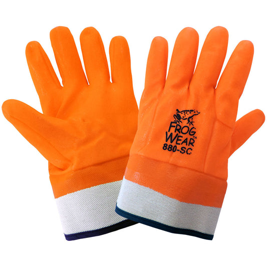 Orange Rubber Gloves - Global Glove - High Visibility