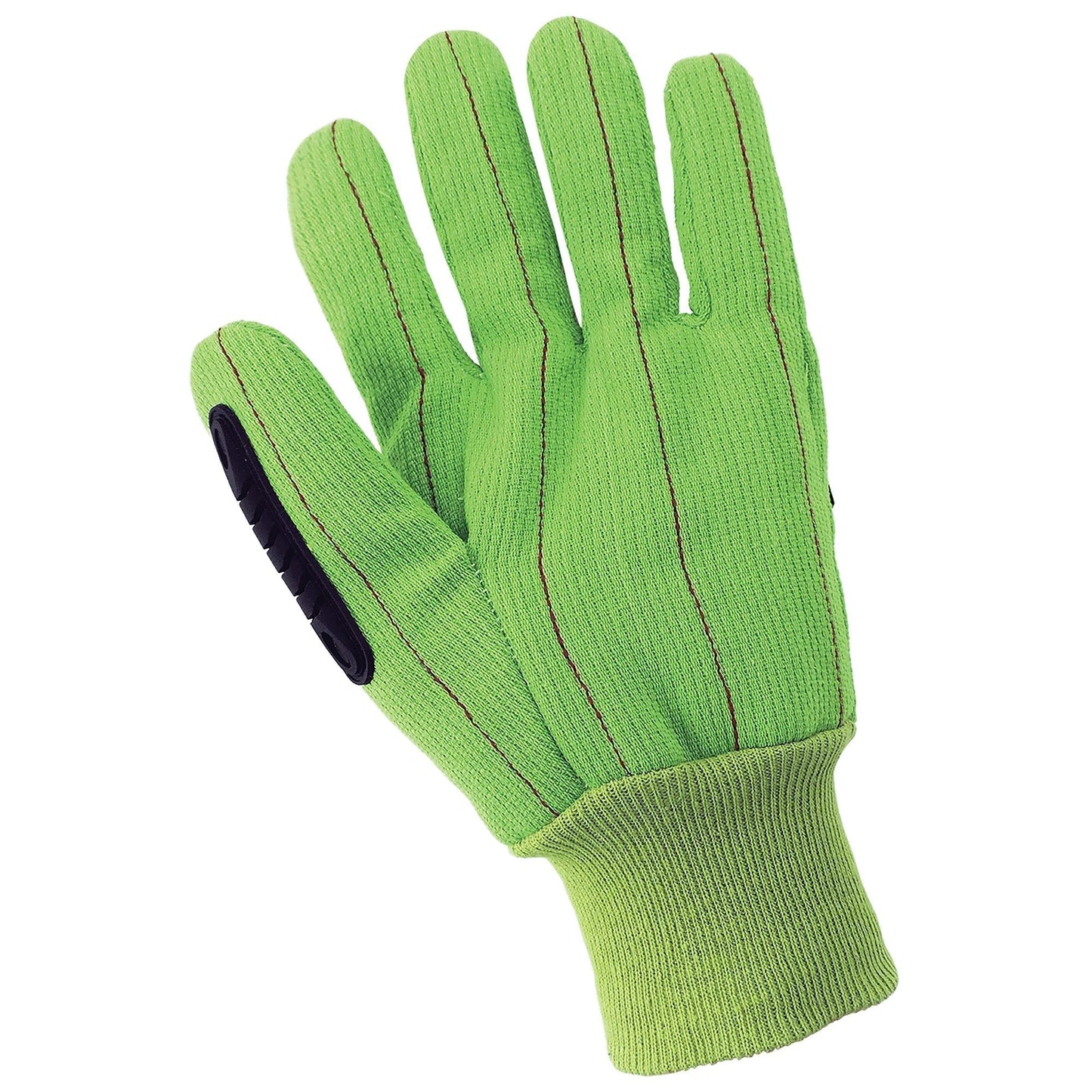 Green Cotton Gloves - Global Glove - Impact Protection
