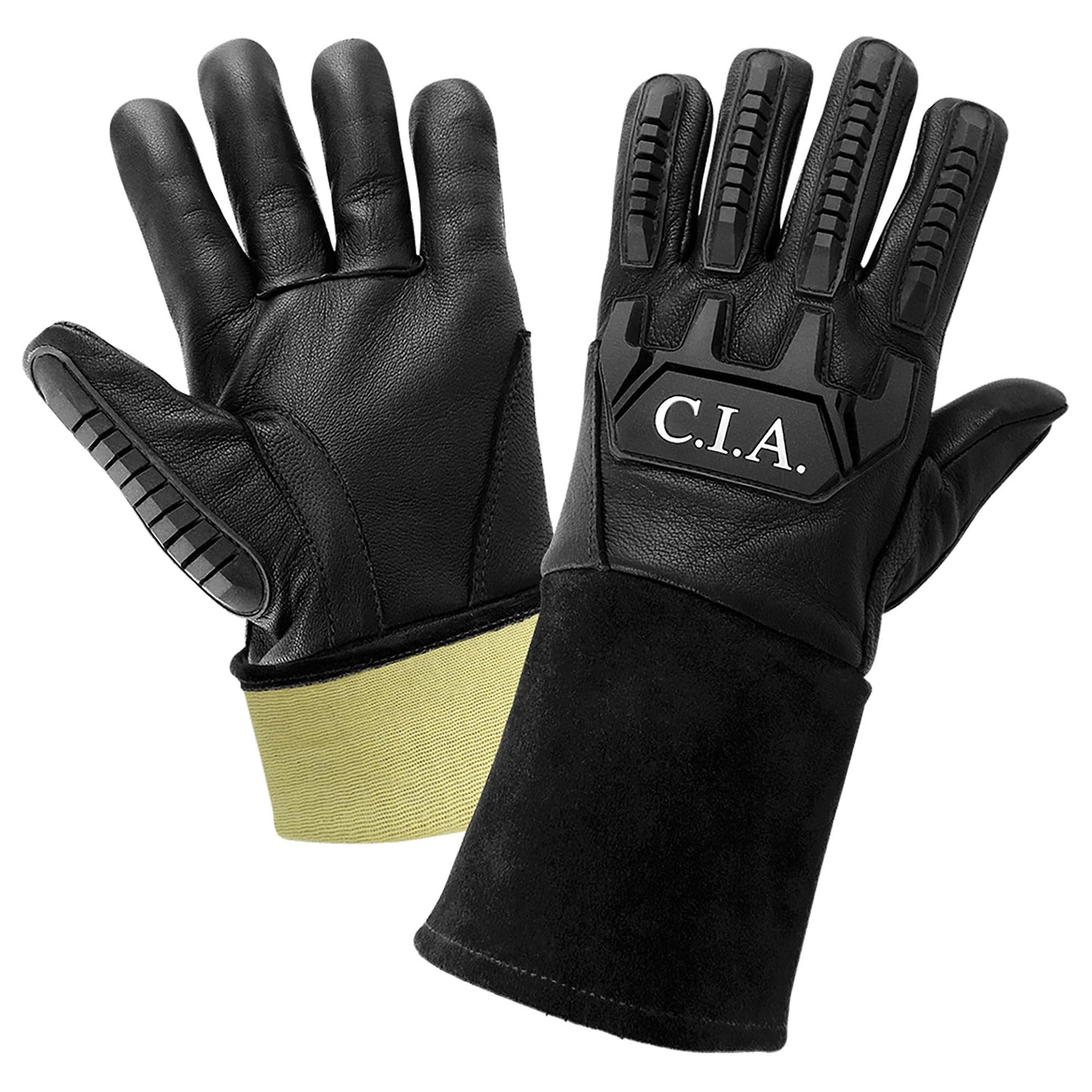 Black Leather Gloves - Global Glove - Durable Goatskin