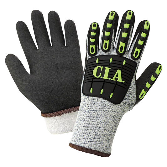 Gray Insulated Knit Gloves - Global Glove - Impact Resistant