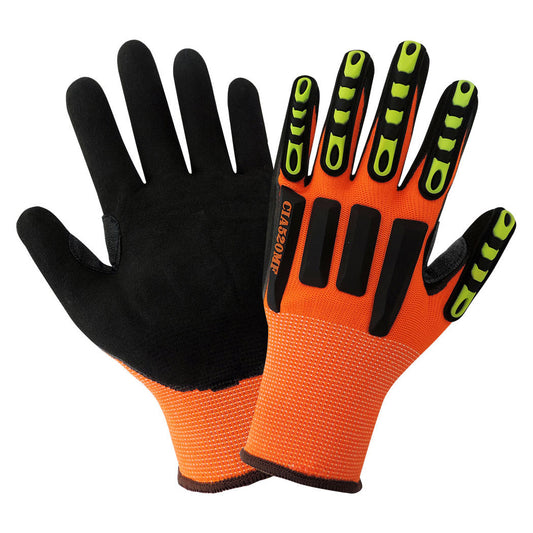 Orange Performance Gloves - Global Glove - Impact Resistant