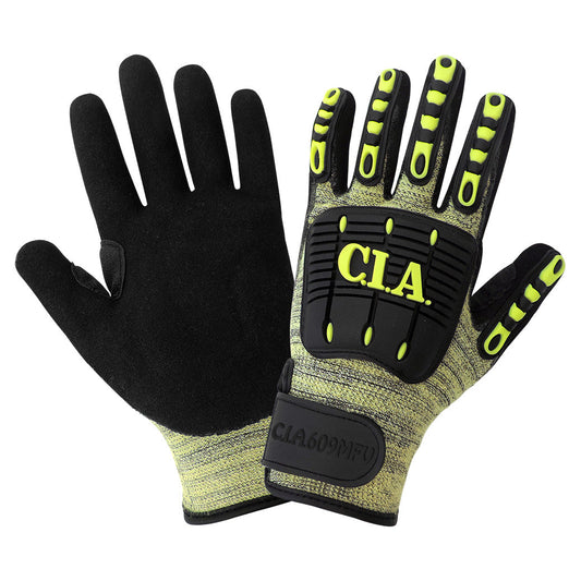 Yellow Knit Gloves - Global Glove - Cut Resistant