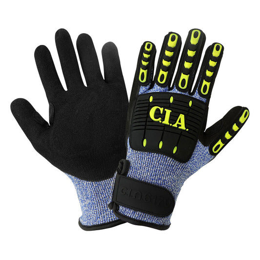 Blue Performance Gloves - Global Glove - Nitrile Coated