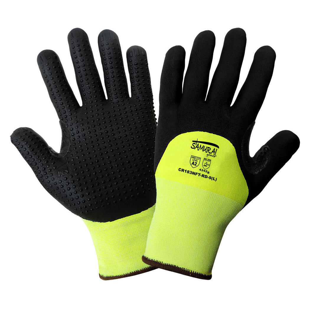 Yellow/Lime String Knit Gloves - Global Glove - High Visibility
