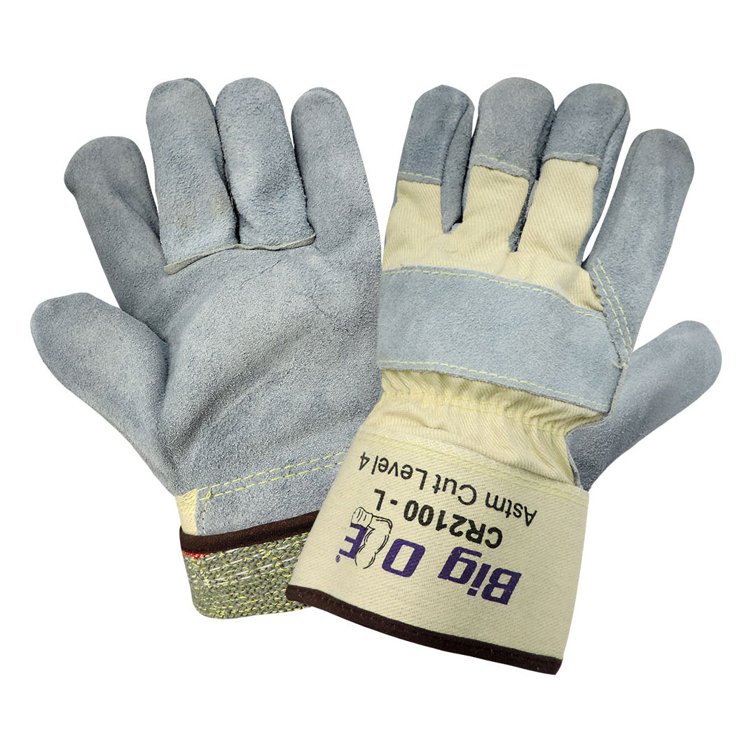 Tan Leather Gloves - Global Glove - Cut Resistant Premium