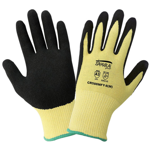 Yellow String Knit Gloves - Global Glove - Cut Resistant