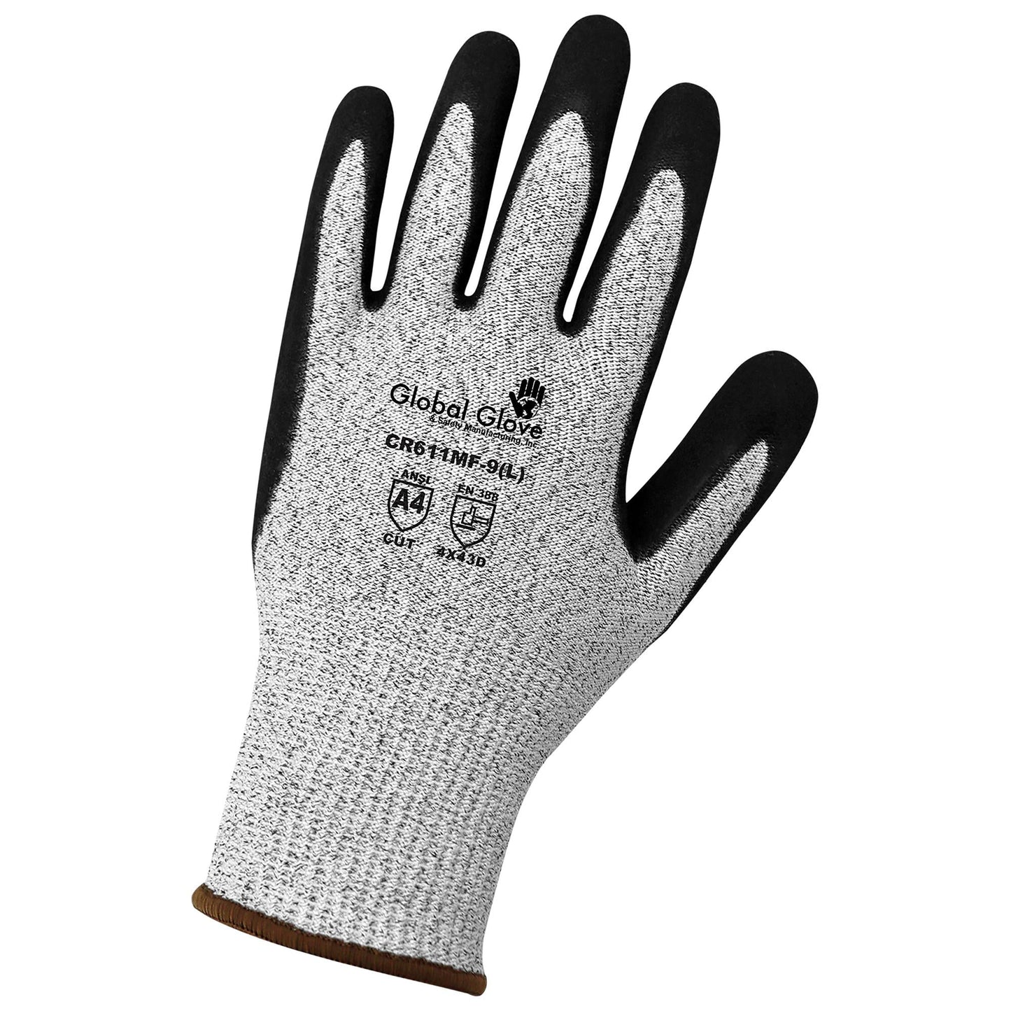 White Cut-Resistant Gloves - Global Glove - Nitrile Coated