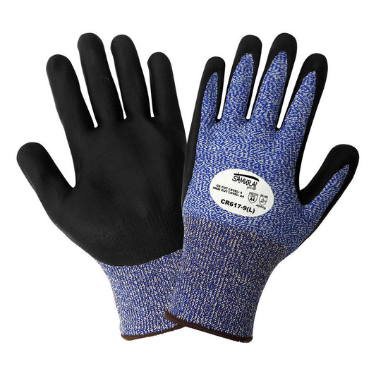 Blue Durable String Knit Gloves - Global Glove - Cut Resistant