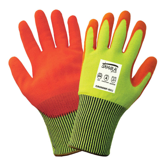 Yellow String Knit Gloves - Global Glove - High-Visibility