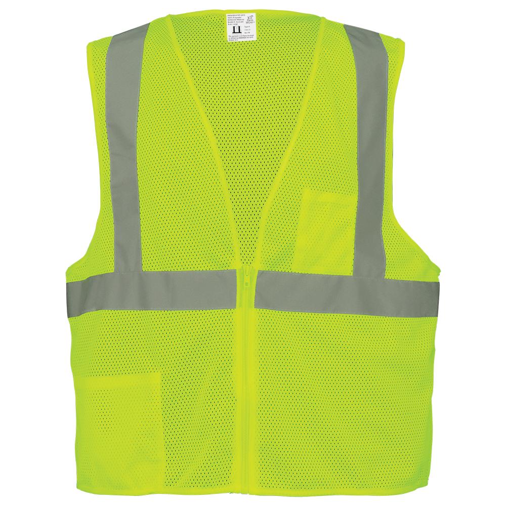 Yellow/Lime Safety Vest - Global Glove - Breathable Mesh