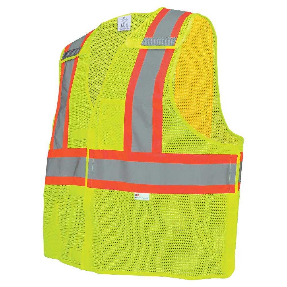 Yellow/Lime Safety Vests - Global Glove - Breakaway Design