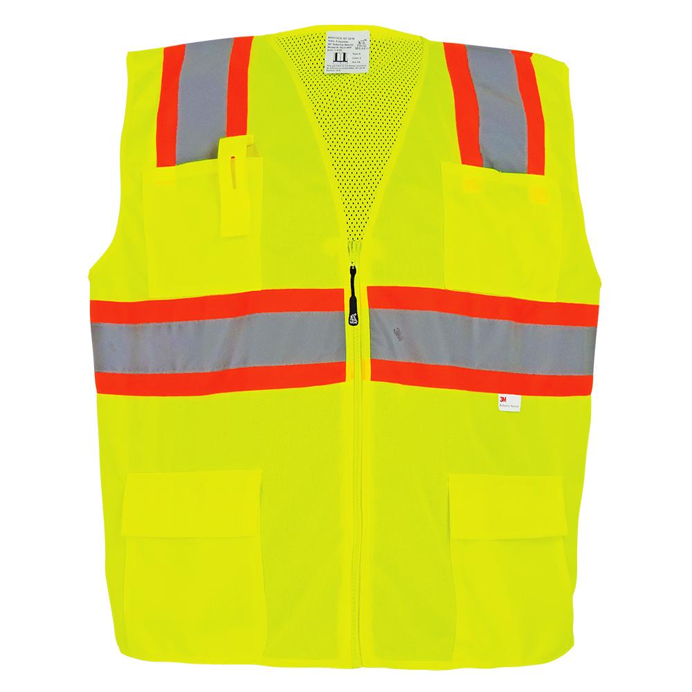 Yellow/Lime Safety Vests - Global Glove - High-Visibility
