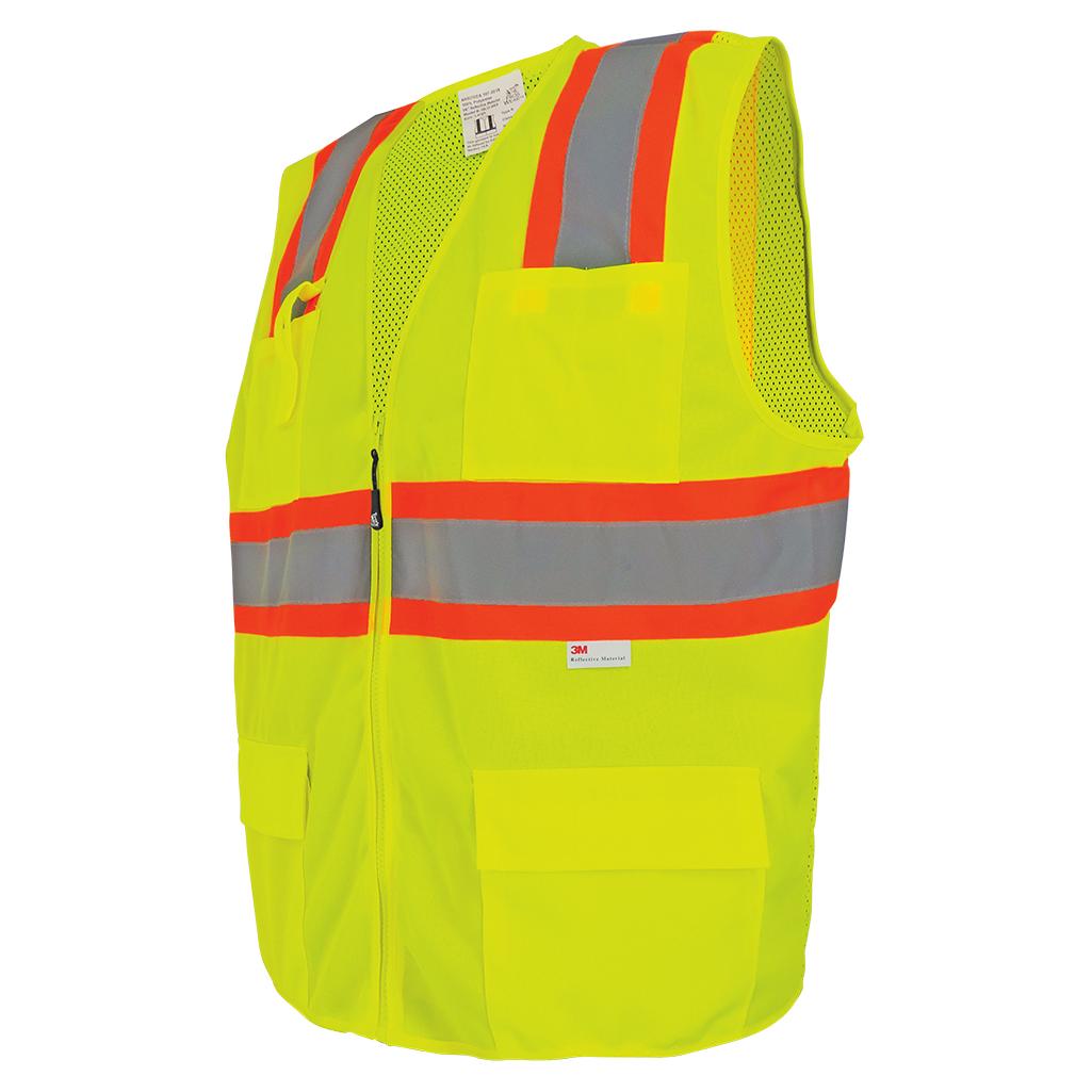 Yellow/Lime Safety Vests - Global Glove - High-Visibility