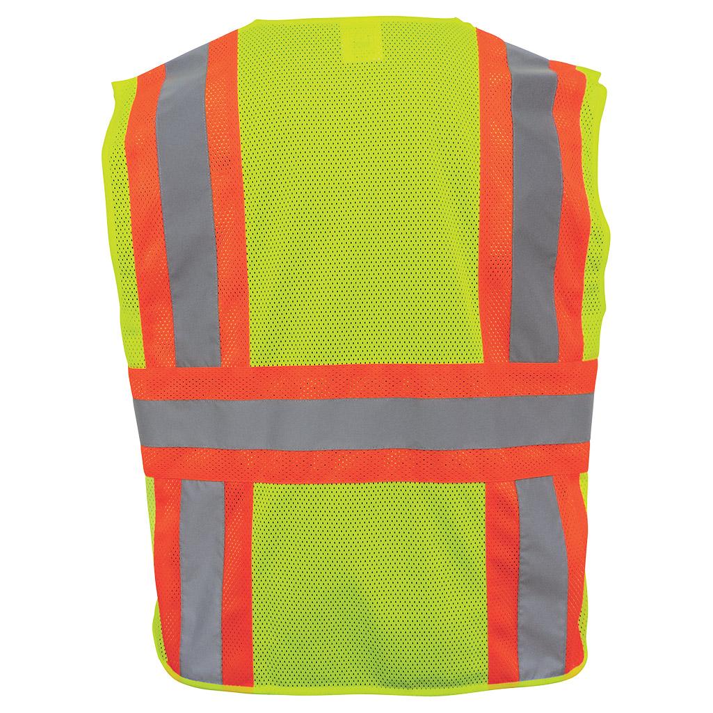 Yellow/Lime Safety Vest - Global Glove - Reflective Design