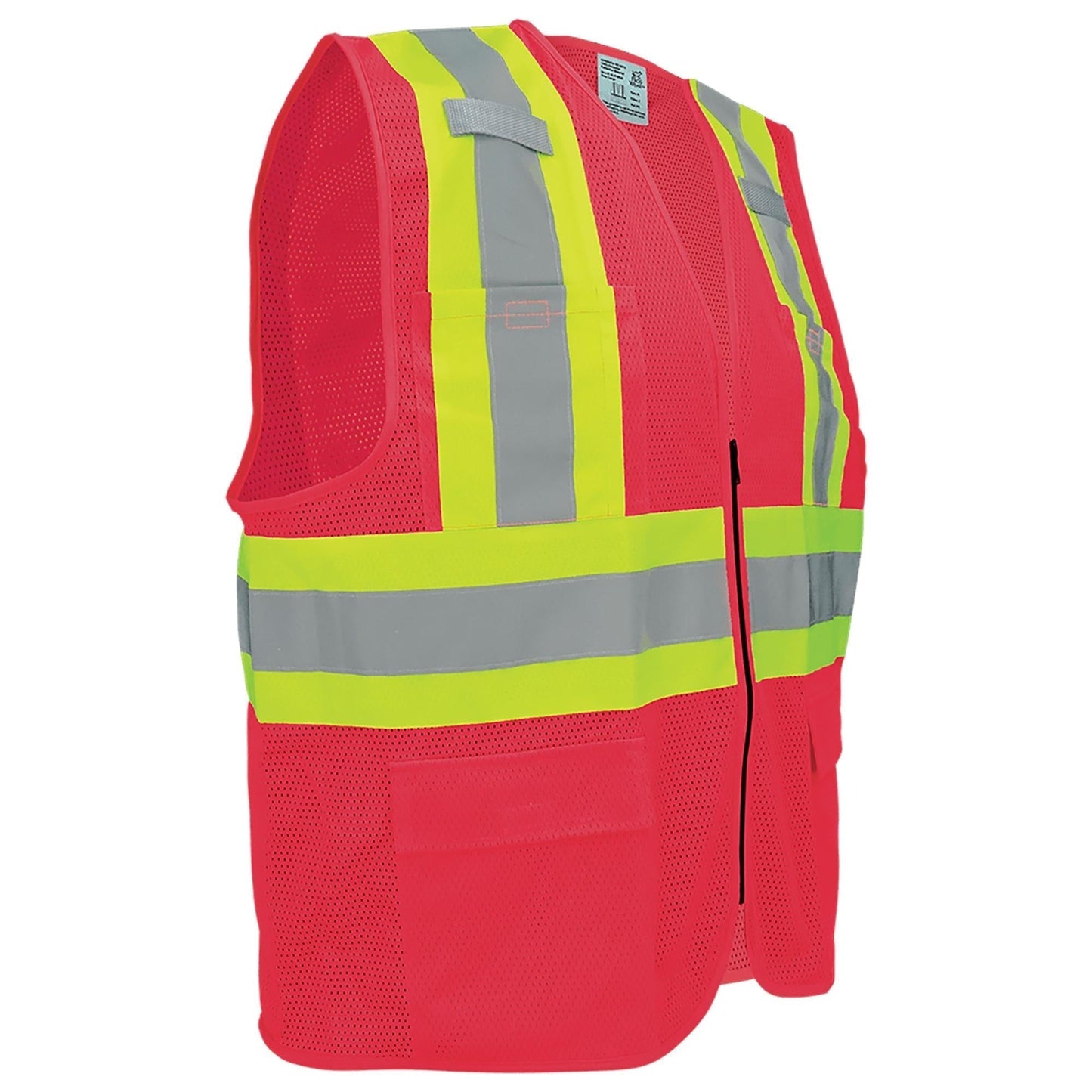 Red Safety Vests - Global Glove - Breathable Design