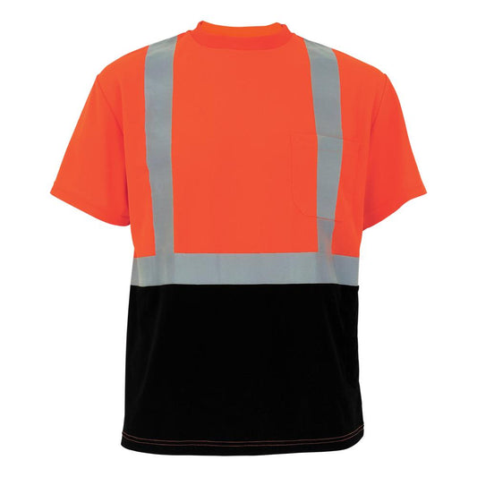 Orange Safety Shirt - Global Glove - Reflective Design