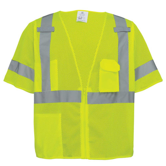 Yellow/Lime Safety Vests - Global Glove - High-Visibility
