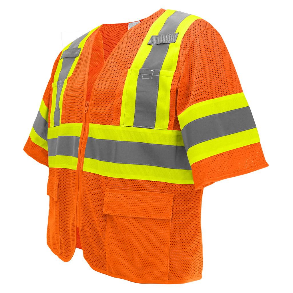 Yellow/Lime Safety Vest - Global Glove - Mesh Design