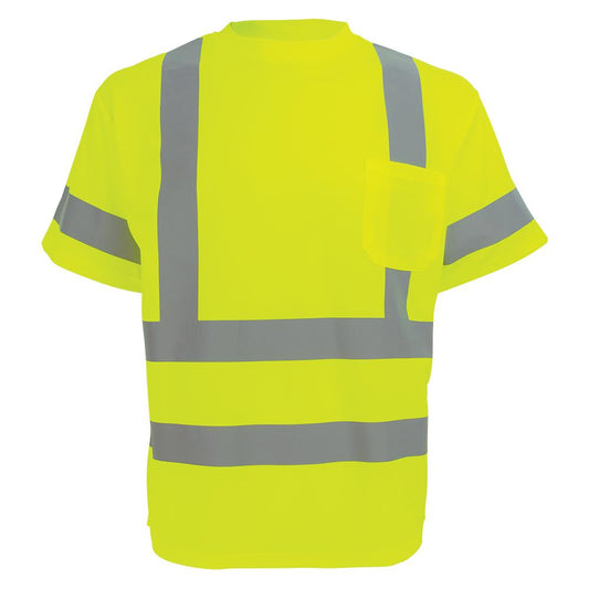 Yellow/Lime Safety Shirt - Global Glove - High-Visibility