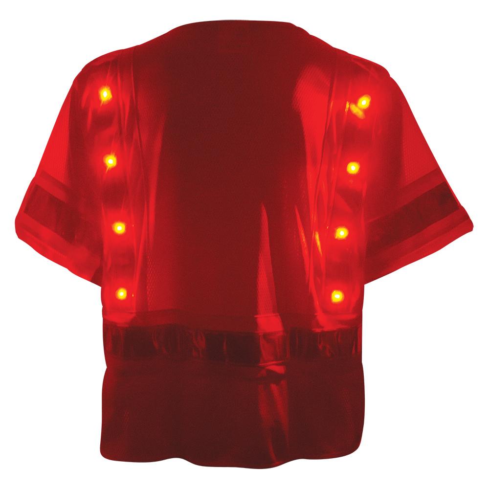 Yellow/Lime Safety Vests - Global Glove - LED Mesh Visibility