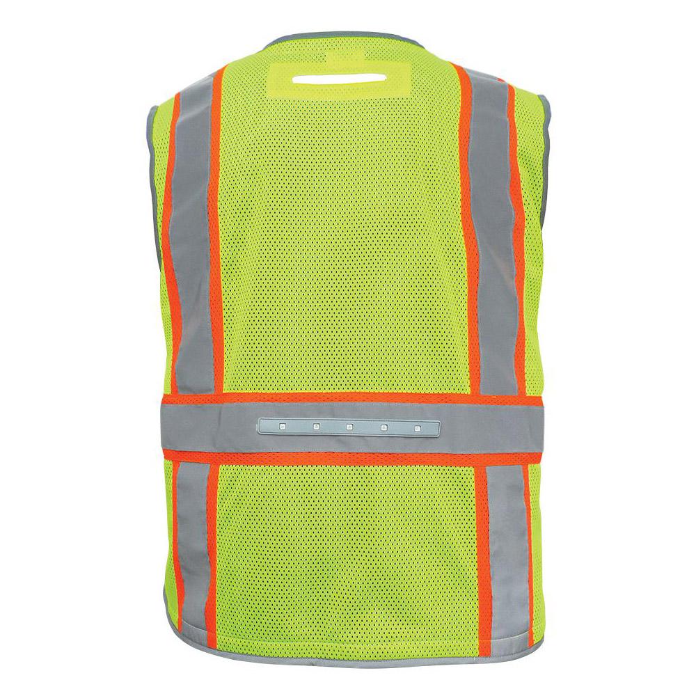 Yellow/Lime Safety Vest - Global Glove - High-Visibility