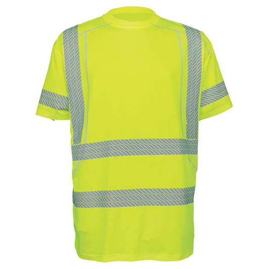 Yellow/Lime Safety Shirt - Global Glove - Breathable Mesh