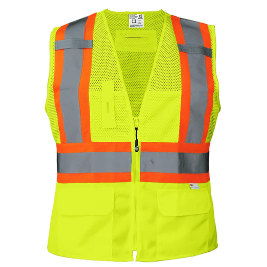 Yellow/Lime Safety Vests - Global Glove - High-Visibility
