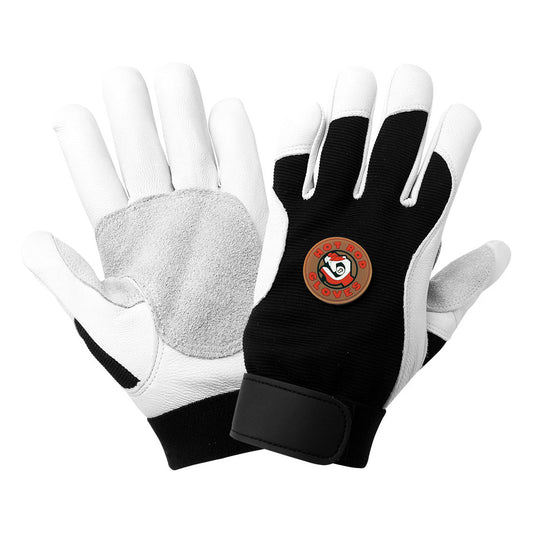 Black Leather Gloves - Global Glove - Durable Comfort