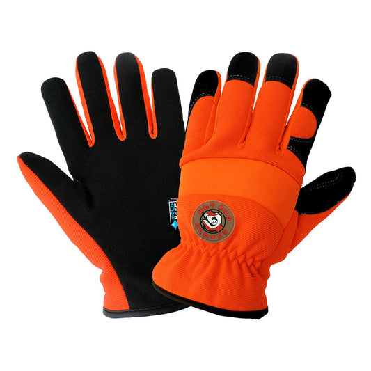 Orange Insulated Gloves - Global Glove - Waterproof Durable