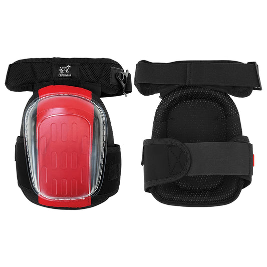 Black/Red Knee Pads - Global Glove - Comfortable Fit