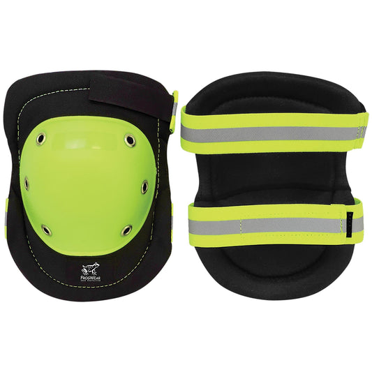 Black Knee Pads - Global Glove - High-Visibility Design