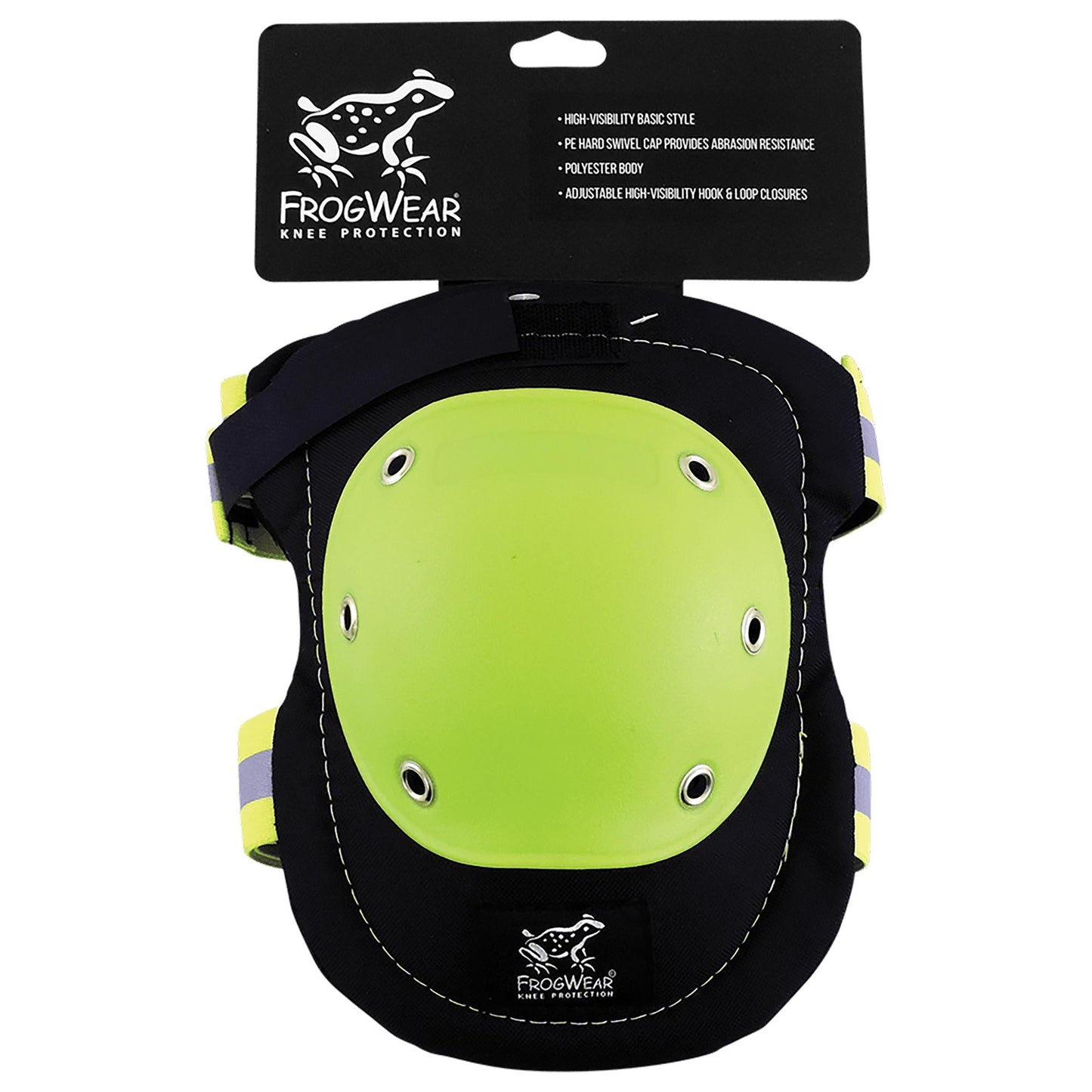 Black Knee Pads - Global Glove - High-Visibility Design