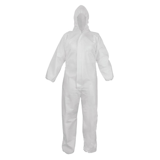 White Coveralls - Global Glove - Microporous Protection