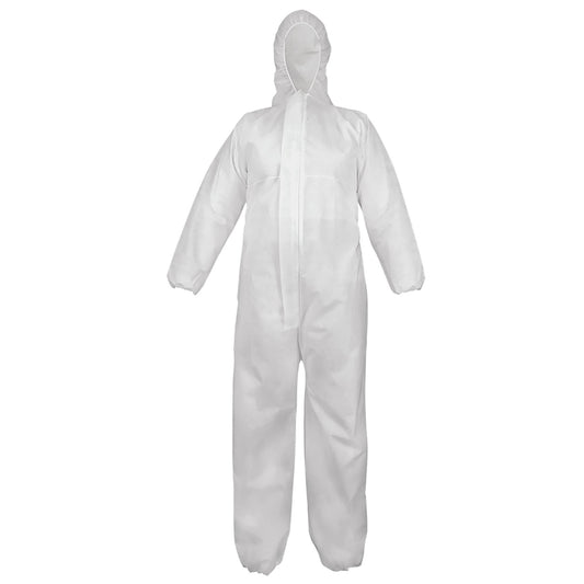 White Coveralls - Global Glove - Durable SMS Material