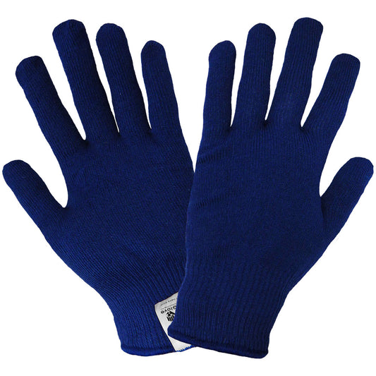 Blue Thermal Knit Gloves - Global Glove - Cold Keep Technology