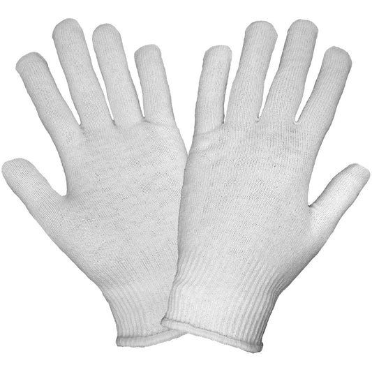 White Warm Knit Gloves - Global Glove - Cold Resistant