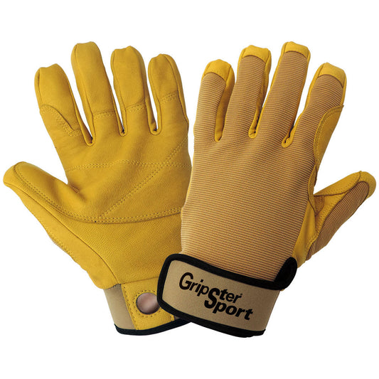 Yellow Leather Gloves - Global Glove - Goatskin Quality