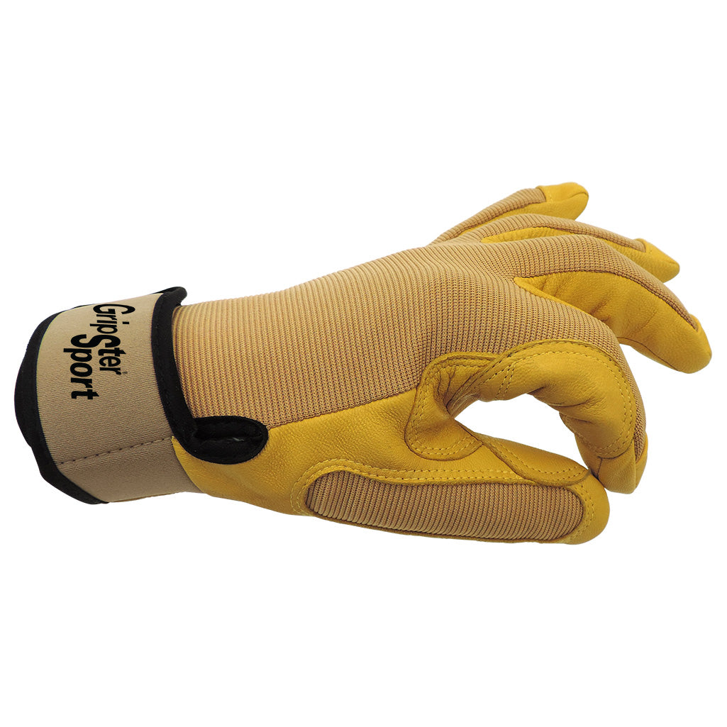 Yellow Leather Gloves - Global Glove - Goatskin Quality