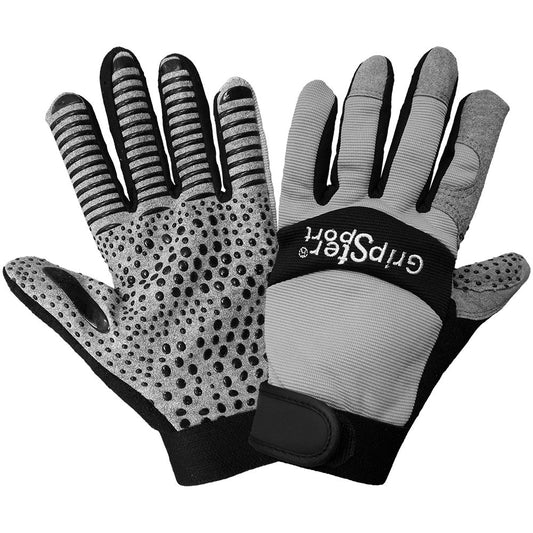 Gray Performance Gloves - Global Glove - Flexible Grip