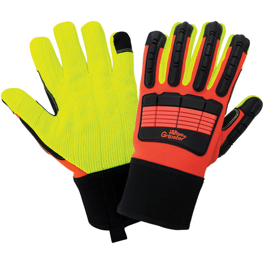 Orange/Yellow/Lime Performance Gloves - Global Glove - High Visibility