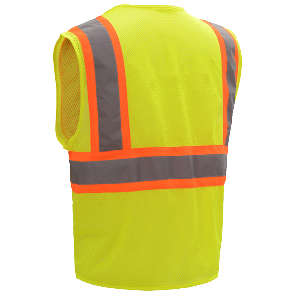 Yellow/Lime Safety Vests - GSS Safety - Reflective Mesh