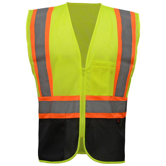 Yellow/Lime Safety Vests - GSS Safety - Reflective Mesh