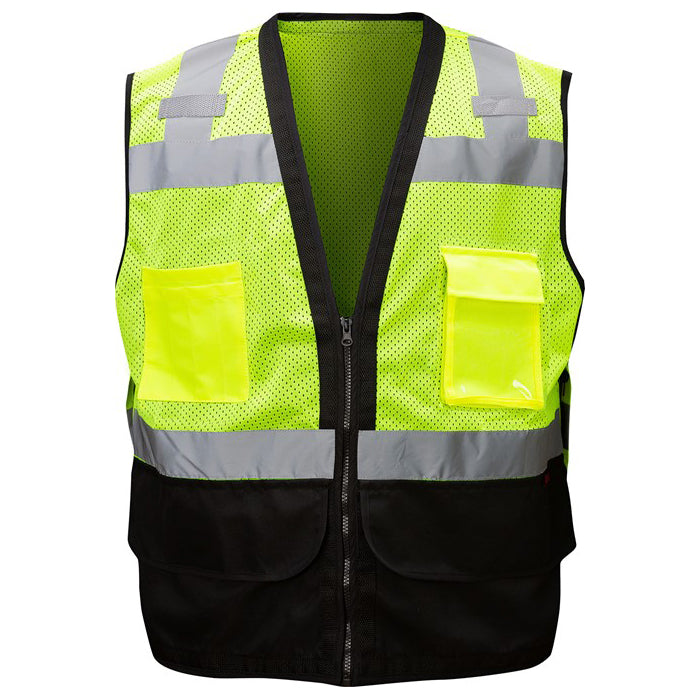 Yellow/Lime Safety Vests - GSS Safety - Heavy Duty