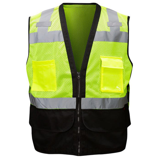 Yellow/Lime Safety Vests - GSS Safety - Heavy Duty