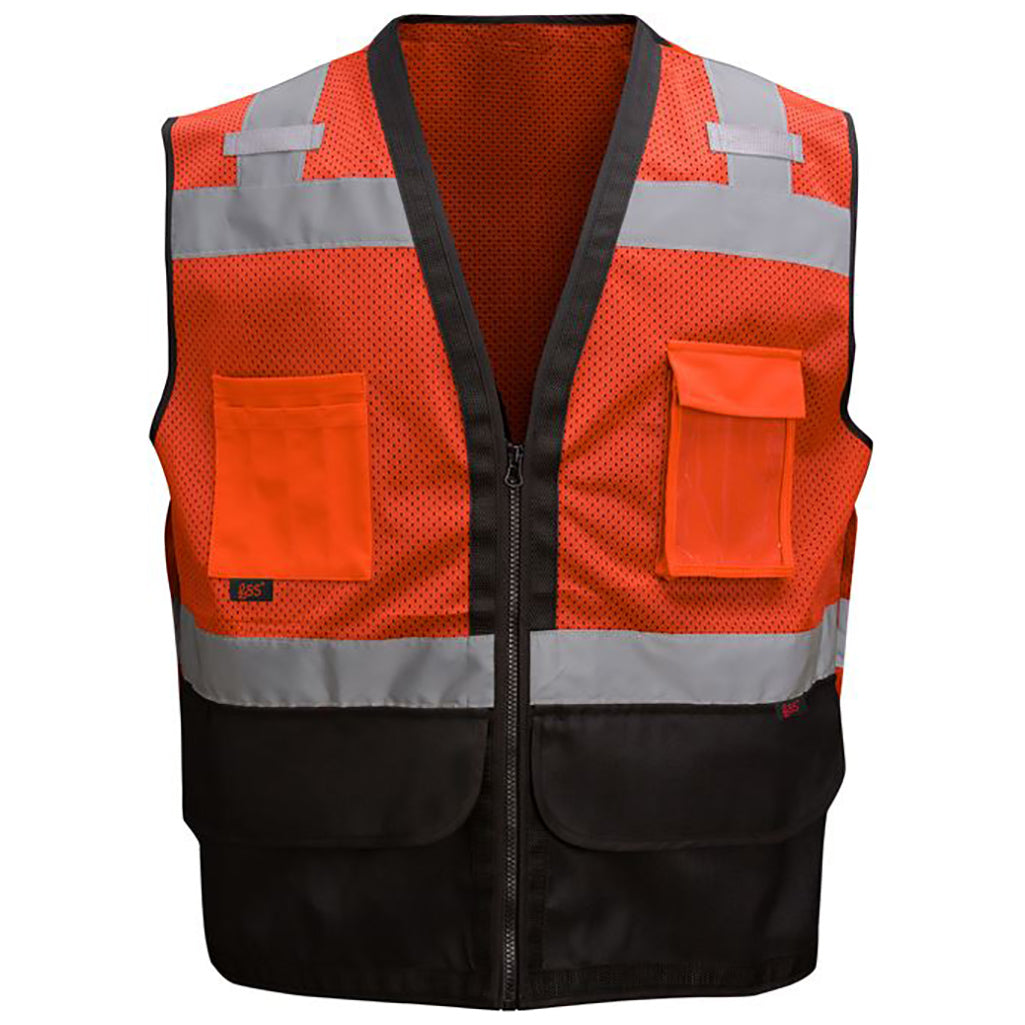 Yellow/Lime Safety Vests - GSS Safety - Heavy Duty
