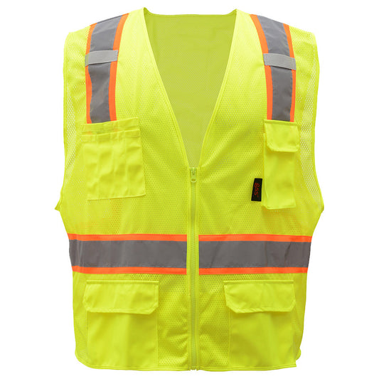Yellow/Lime Safety Vests - GSS Safety - Reflective Design