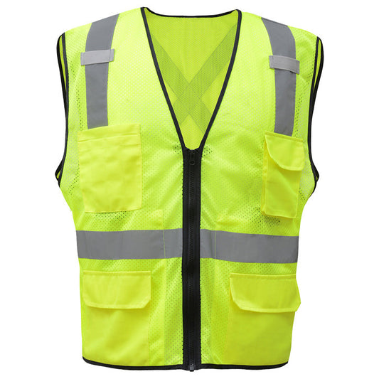 Yellow/Lime Safety Vests - GSS Safety - Reflective Design
