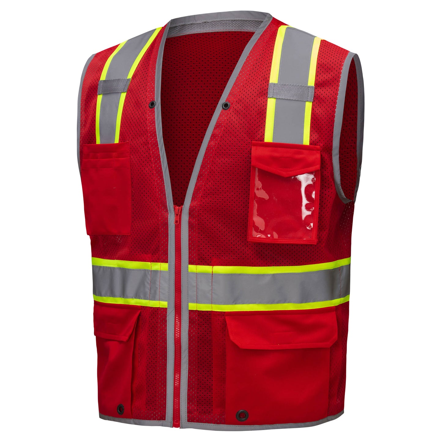 Hi-Viz Red Safety Vest - GSS Safety - Enhanced Visibility