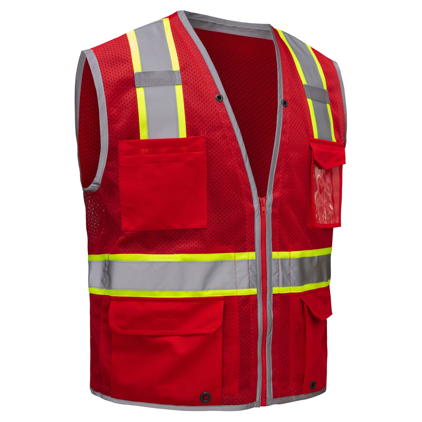 Hi-Viz Red Safety Vest - GSS Safety - Enhanced Visibility