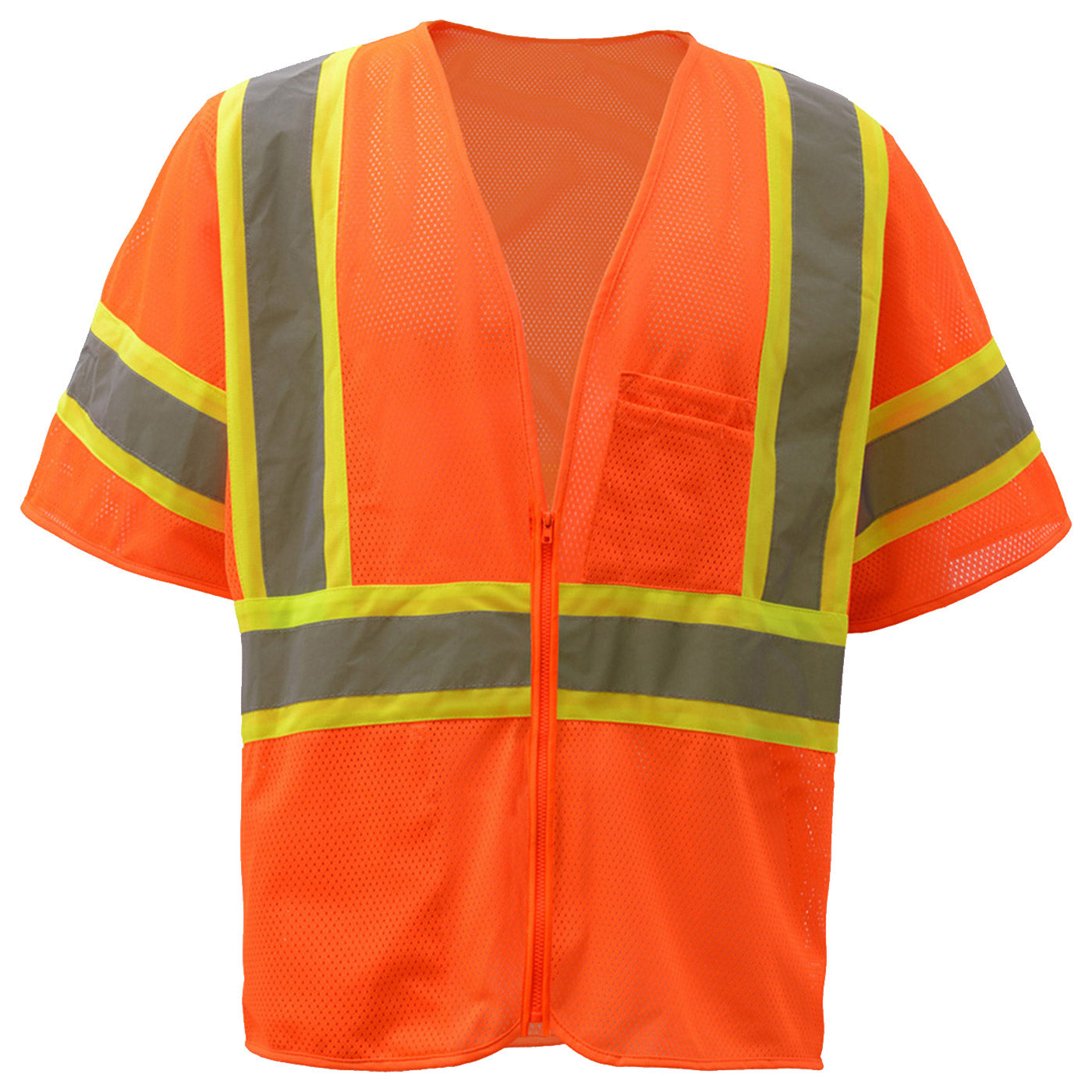 Yellow/Lime Safety Vests - GSS Safety - Reflective Mesh